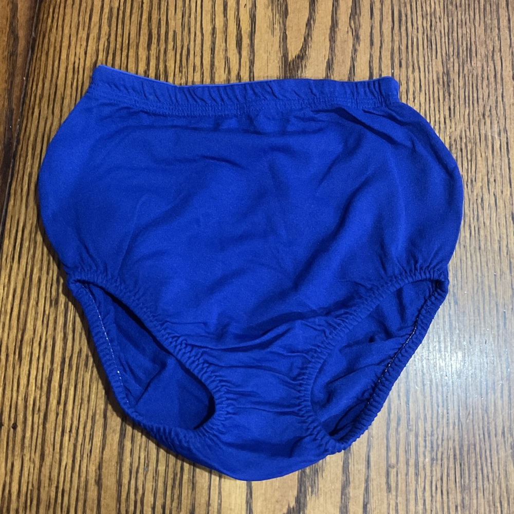 Royal Blue High Waisted Shapewear Briefs Panties Elastic Waistband under leotard